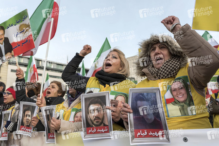 Proteste gegen die iranische Regierung in Berlin