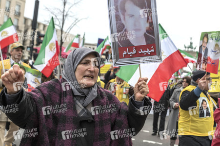 Proteste gegen die iranische Regierung in Berlin