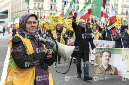 Proteste gegen die iranische Regierung in Berlin
