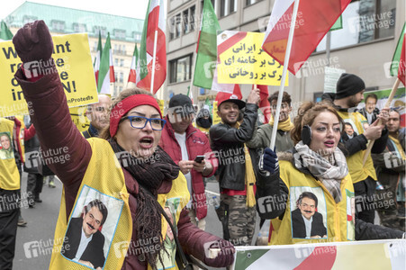 Proteste gegen die iranische Regierung in Berlin