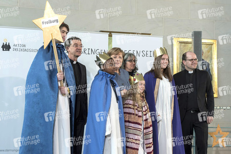 Angela Merkel empfängt die Sternsinger in Berlin