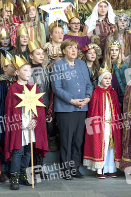 Angela Merkel empfängt die Sternsinger in Berlin