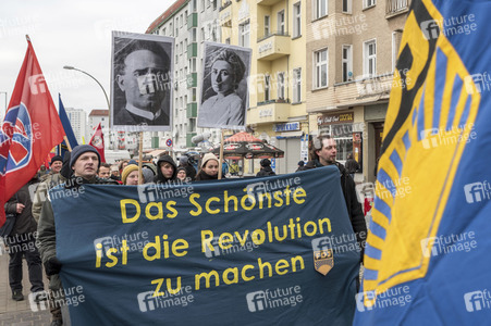 99. Jahrestag der Ermordung von Rosa Luxemburg und Karl Liebknecht in Berlin