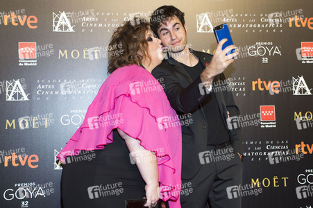 Treffen der Nominierten der 32. Goya Filmpreis Verleihung in Madrid
