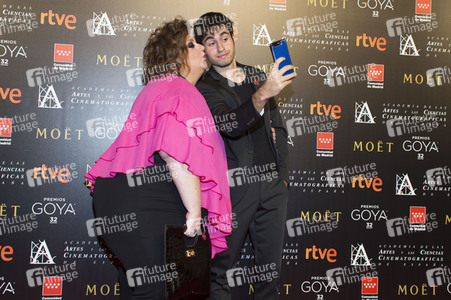 Treffen der Nominierten der 32. Goya Filmpreis Verleihung in Madrid