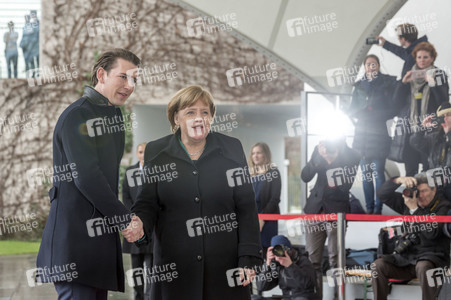 Angela Merkel empfängt Sebastian Kurz in Berlin