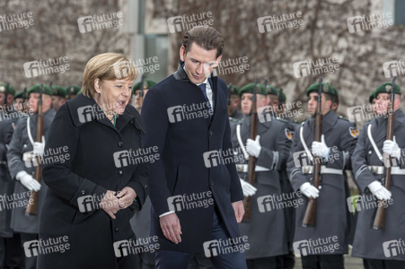 Angela Merkel empfängt Sebastian Kurz in Berlin