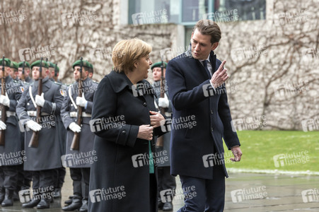 Angela Merkel empfängt Sebastian Kurz in Berlin