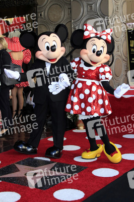 Minnie Mouse erhält einen Stern auf dem Hollywood Walk of Fame in Los Angeles