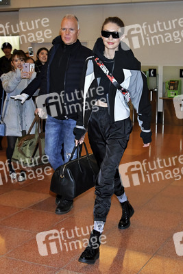 Ankunft von Gigi Hadid in Tokio