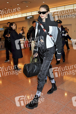 Ankunft von Gigi Hadid in Tokio