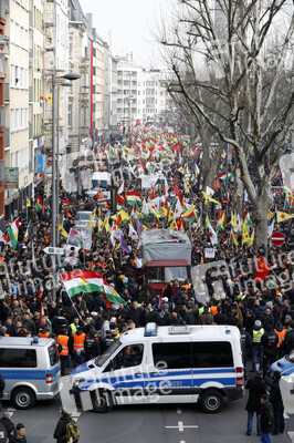 Kurden-Demo in Köln