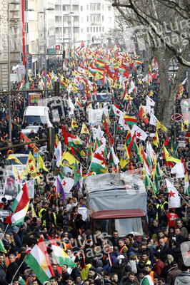 Kurden-Demo in Köln