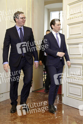 Pressekonferenz mit Sebastian Kurz und Aleksandar Vucic in Wien