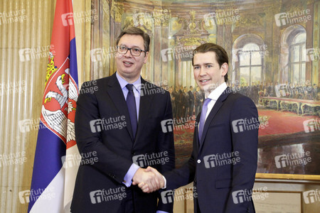 Pressekonferenz mit Sebastian Kurz und Aleksandar Vucic in Wien