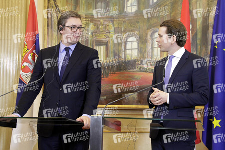 Pressekonferenz mit Sebastian Kurz und Aleksandar Vucic in Wien