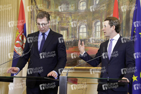 Pressekonferenz mit Sebastian Kurz und Aleksandar Vucic in Wien
