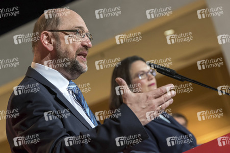 SPD-Pressekonferenz zu den Koalitionsverhandlungen in Berlin
