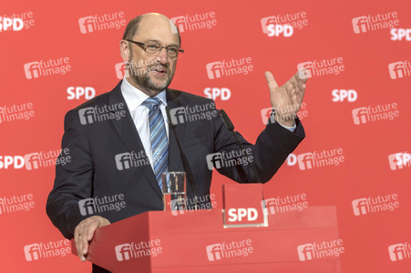 SPD-Pressekonferenz zu den Koalitionsverhandlungen in Berlin
