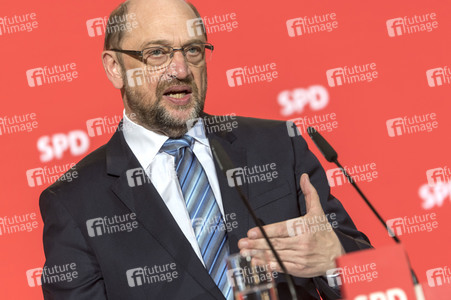 SPD-Pressekonferenz zu den Koalitionsverhandlungen in Berlin