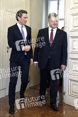 Pressekonferenz mit Sebastian Kurz und Petro Poroschenko in Wien