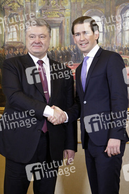 Pressekonferenz mit Sebastian Kurz und Petro Poroschenko in Wien