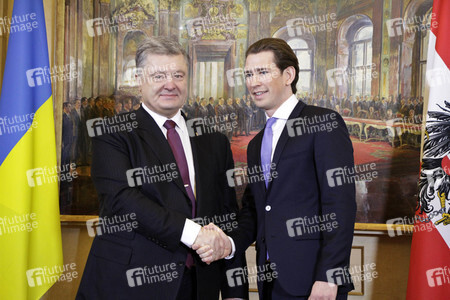 Pressekonferenz mit Sebastian Kurz und Petro Poroschenko in Wien