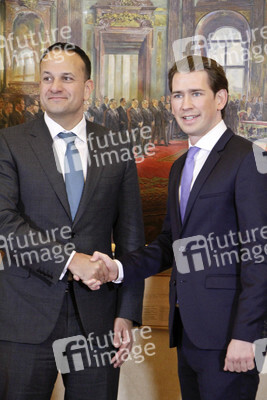 Pressekonferenz mit Sebastian Kurz und Leo Varadkar in Wien