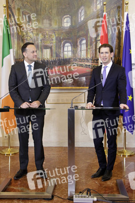 Pressekonferenz mit Sebastian Kurz und Leo Varadkar in Wien