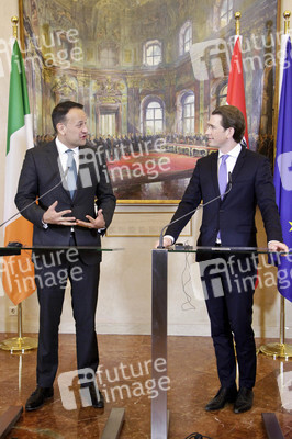 Pressekonferenz mit Sebastian Kurz und Leo Varadkar in Wien
