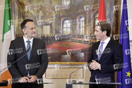Pressekonferenz mit Sebastian Kurz und Leo Varadkar in Wien
