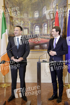 Pressekonferenz mit Sebastian Kurz und Leo Varadkar in Wien