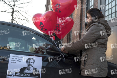 Autokorso für die Freilassung von Deniz Yücel in Berlin