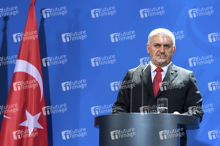 Pressekonferenz mit Angla Merkel und Binali Yildirim in Berlin