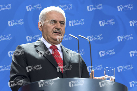 Pressekonferenz mit Angla Merkel und Binali Yildirim in Berlin