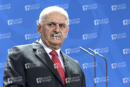 Pressekonferenz mit Angla Merkel und Binali Yildirim in Berlin