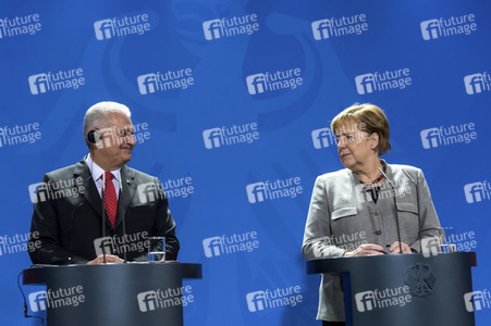 Pressekonferenz mit Angla Merkel und Binali Yildirim in Berlin