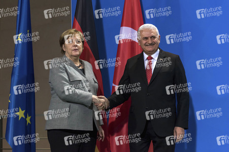 Pressekonferenz mit Angla Merkel und Binali Yildirim in Berlin