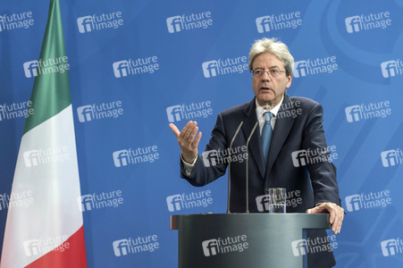 Pressekonferenz mit Angla Merkel und Paolo Gentiloni in Berlin