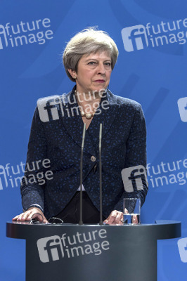 Pressekonferenz mit Angla Merkel und Theresa May in Berlin