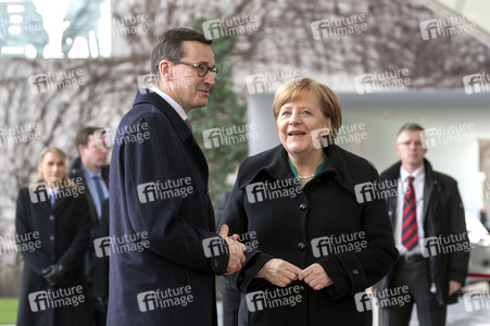 Angela Merkel empfängt Mateusz Morawiecki in Berlin