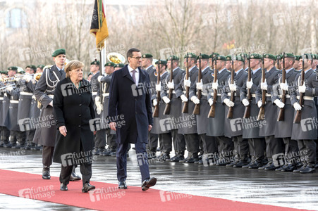 Angela Merkel empfängt Mateusz Morawiecki in Berlin