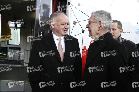 Alexander Van der Bellen empfängt Andrej Kiska in Wien