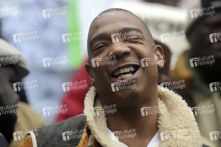 Protestaktion mit Ja Rule gegen die NYCHA in New York