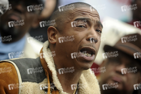 Protestaktion mit Ja Rule gegen die NYCHA in New York