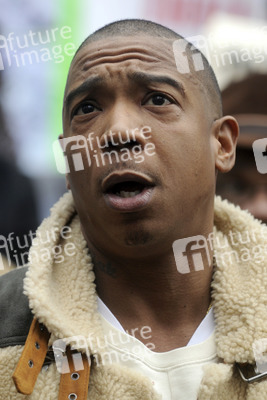Protestaktion mit Ja Rule gegen die NYCHA in New York
