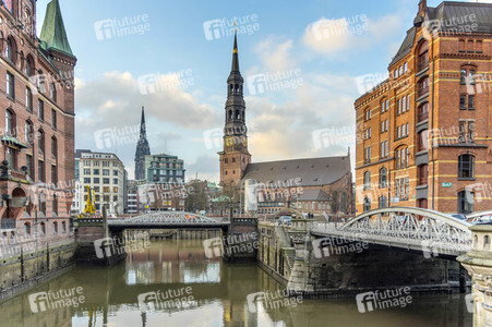 Im Stadtteil HafenCity von Hamburg