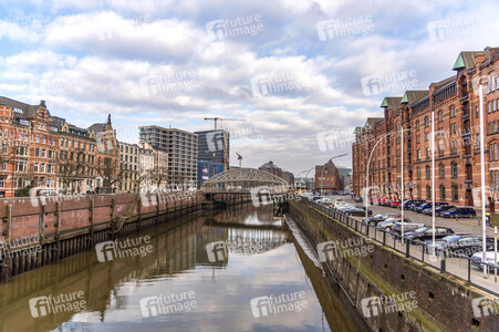 Im Stadtteil HafenCity von Hamburg
