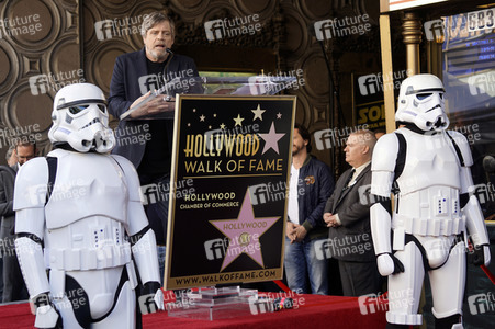 Mark Hamill erhält einen Stern auf dem Hollywood Walk of Fame in Los Angeles