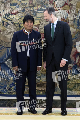 König Felipe empfängt Evo Morales in Madrid